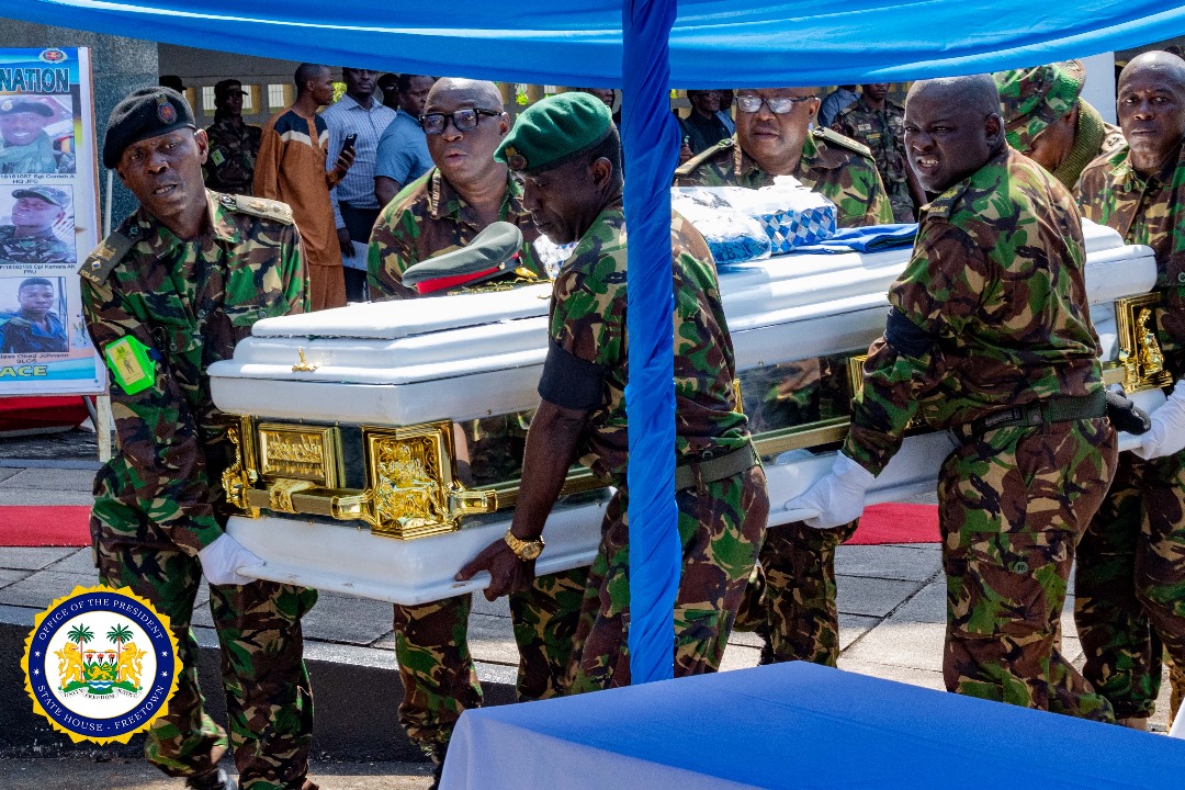 Description: C:\Users\manager\Downloads\Sierra Leone's President Julius Maada Bio Joins Mourners, Family Members to Pay Final Respect to Fallen Heroes (34).jpeg